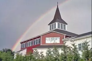 Rainbow over Steeple