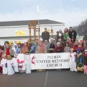 PUMC Kicks Off and Steps Off in Pitman Christmas Parade (11/29/14)
