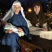 PUMC Marches in Pitman Christmas Parade (11/28/15)